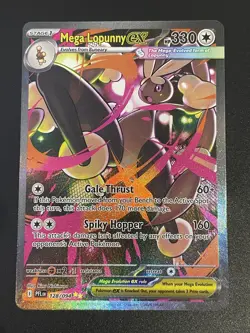 Mega Lopunny EX 128/094 SIR Phantasmal Flames Pokemon Full Art Card NM/Mint - Image 1