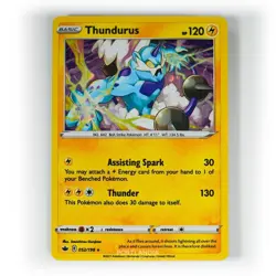 Pokemon - Thundurus Cosmos Holo - 052/198 - SWSH Chilling Reign - Promo Card - Image 1