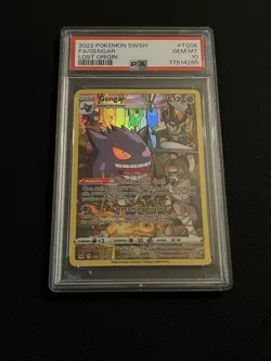 PSA 10 GENGAR TG06/TG30 Swsh11: Lost Origin Trainer Gallery HOLO Pokemon Card - Image 1