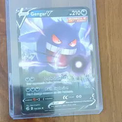 Pokemon TCG Gengar V 156/264 Fusion Strike Ultra Rare Holo Single Strike Card - Image 1