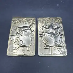 1999 Pokemon Pikachu & Togepi 23K Gold Plated Trading Card Burger King - Image 1