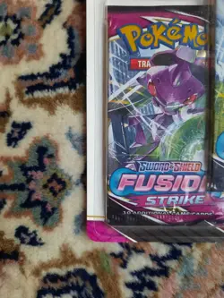 Pokemon TCG SWSH Fusion Strike Eevee Promo Card Triple Blister - New/Sealed - Image 3