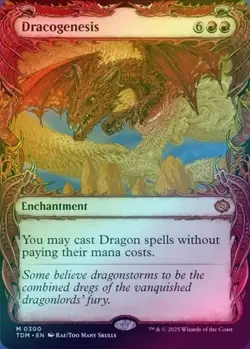 MTG English Dracogenesis (0300) (Showcase) NM Foil Tarkir: Dragonstorm - Image 1