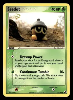 Seedot 61/92 Ex Legend Maker Pokemon Card - Image 1