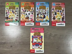 Animal Crossing Amiibo Cards Bundle - Series 1 2 3 4 + Sanrio | 5 Sealed Packs - Image 1