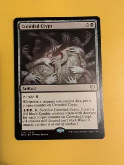 Crowded Crypt. Rare MIC Artifact MTG Card. - Image 3