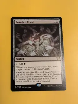 Crowded Crypt. Rare MIC Artifact MTG Card. - Image 4