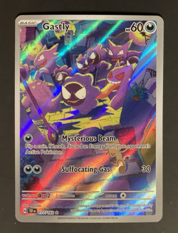 Pokemon Gastly 177/162 Temporal Forces Illustration Rare IR Holo Card TCG - Image 1