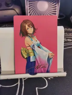 MTG Final Fantasy - Yuna, Hope Of Spira - Gold Stamped Art Card NM - Image 1