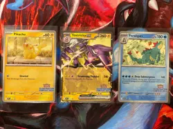Pokemon Day 2024 Illustration Contest 3 Card Set Feraligatr, Pikachu, Toxtricity - Image 1