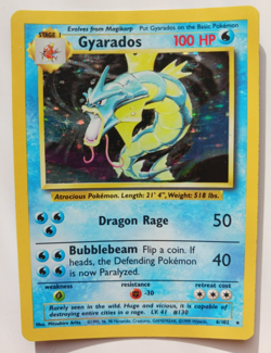 Gyarados Pokemon Card Holo WOTC 6/102 Base Set Rare Vintage 1999 Original LP - Image 1