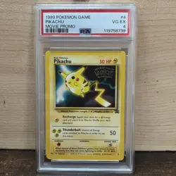 🔥 1999 Pokemon TCG 🔥 Pikachu - Movie Promo Card! - PSA 4! - Image 1