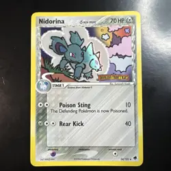 Nidorina Delta Species 34/101 Pokemon Card TCG EX Dragon Frontiers Reverse Holo - Image 1