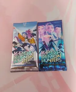 Kpop demon Hunters Booster Packs. 1 Pack With 5 Cards Inside. - Image 1