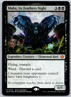 Maha, Its Feathers Night Foil M Bloomburrow 100 NM - Image 1