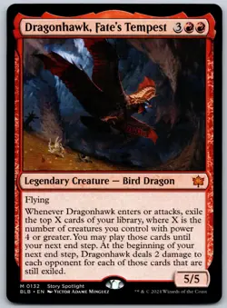 Dragonhawk, Fate's Tempest M Bloomburrow 132 NM - Image 1