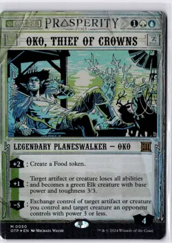 Oko, Thief of Crowns Outlaws of Thunder Junction: Breaking News Foil NM M 0050 - Image 1