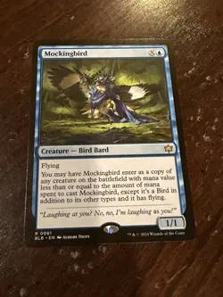 2025 Magic The Gathering Bloomburrow #R61 Mockingbird - Image 1