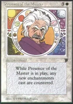 Moderate Play, English MTG Regular Presence of the Master Legends Magic the Gath - Image 1