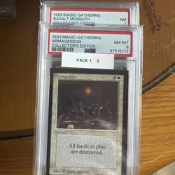 1993 MtG ARMAGEDDON Magic: the Gathering CE PSA 8 WOTC Rare - Image 5