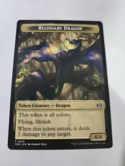 Reliquary Dragon / Dragon Token - NM Tarkir: Dragonstorm - MTG - Image 1