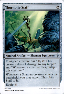 Thornbite Staff (White Border) - Mystery Booster 2 - Image 1