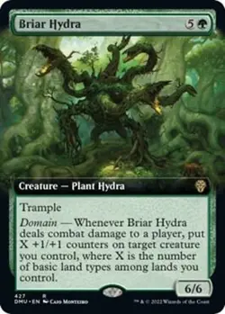 Briar Hydra (Extended Art) NM #427 Dominaria United MTG - Image 1