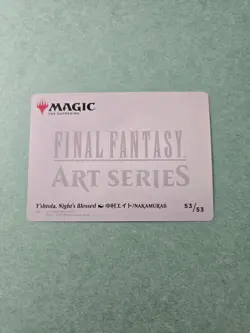 Y'shtola, Night's Blessed -Final Fantasy Art Series 53/53 Gold Stamp - MTG - NM - Image 2