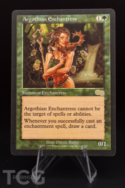 Argothian Enchantress: 1998 Magic the Gathering - Urza's Saga Regular - Image 1
