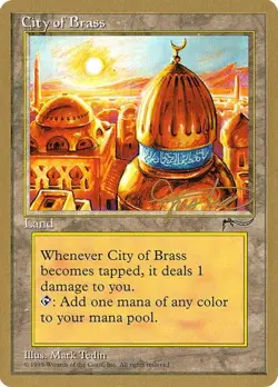 City of Brass (#mj112) Pro Tour Collector Set LP MTG - Image 1