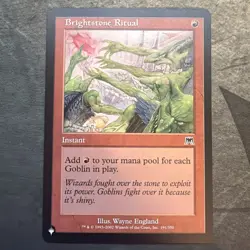 Brightstone Ritual #191 (Damaged) Onslaught ONS Magic MTG - Image 1