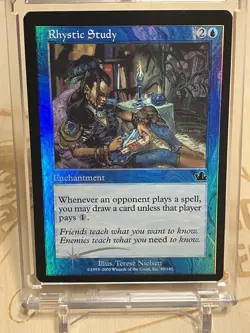 MTG Rhystic Study Prophecy **FOIL** NM (PRICE REDUCTION) - Image 1