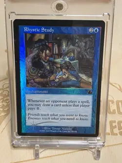 MTG Rhystic Study Prophecy **FOIL** NM (PRICE REDUCTION) - Image 2
