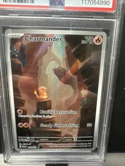 2023 Pokemon Scarlet & Violet 151 Charmander Illustration Rare #168 PSA 10 - Image 2