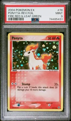 Pokemon Ponyta EX Fire Red & Leaf Green Reverse Holo #76 PSA 9 Mint - Image 1