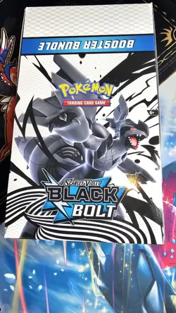 Pokemon TCG Black Bolt Booster Bundle Display Case, Unslealed 10 Bundles Sealed - Image 1