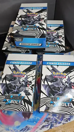 Pokemon TCG Black Bolt Booster Bundle Display Case, Unslealed 10 Bundles Sealed - Image 5