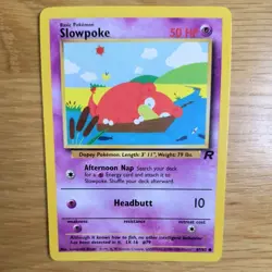 SLOWPOKE 67/82 POKEMON CARD (TEAM ROCKET SET) - Image 1