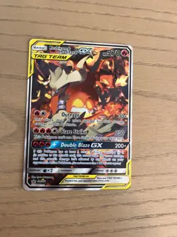 Pokemon Reshiram & Charizard GX Tag Team SM201 Promo Card - Image 1