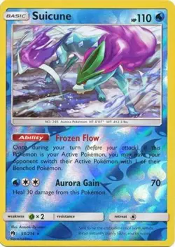 Lightly Played Suicune - 59/214 - Reverse Holo Pokemon Lost Thunder - Image 1
