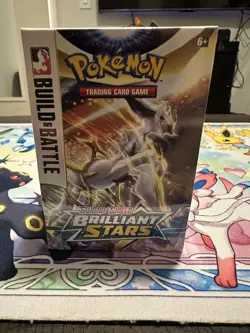 SWSH09 Brilliant Stars Build And Battle Box 4 Booster Packs Factory Sealed 820650850103 - Image 1