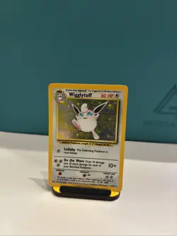 1999 Pokemon TCG Wigglytuff Jungle Set 16/64 WotC Holo Rare (No Jungle Stamp) LP - Image 1