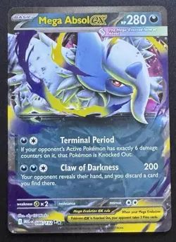 Mega Absol ex 086/132 Double Rare MEG Pokemon TCG NM - Image 1