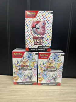 Pokemon 151 & 2 Prismatic Evolutions Booster Bundles Boxes New And Sealed - Image 1