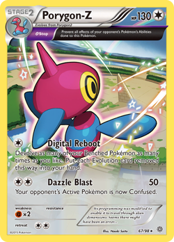 Porygon-Z 67/98 Holo Rare Ancient Origins NM - Image 1
