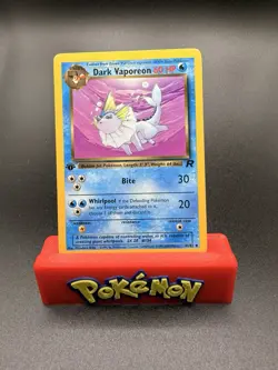 Pokemon Team Rocket Non-Holo 1st Edition Dark Vaporeon, 45/82 LP - MP - Image 1
