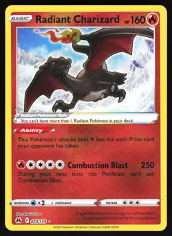 Radiant Charizard #020/159 Pokemon Crown Zenith - Image 1