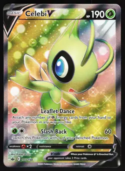 Celebi V (Full Art) #160/198 Pokemon SWSH06: Chilling Reign - Image 1