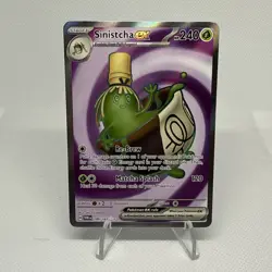 Pokemon TCG Sinistcha EX 189/167 Full Art Twilight Masquerade Holo Ultra Rare - Image 1