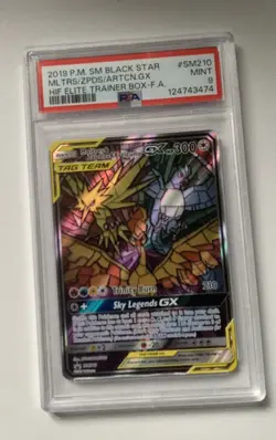 POKEMON TCG MOLTRES ZAPDOS ARTICUNO GX SM210 HIDDEN FATES ETB PROMO PSA 9 - Image 1